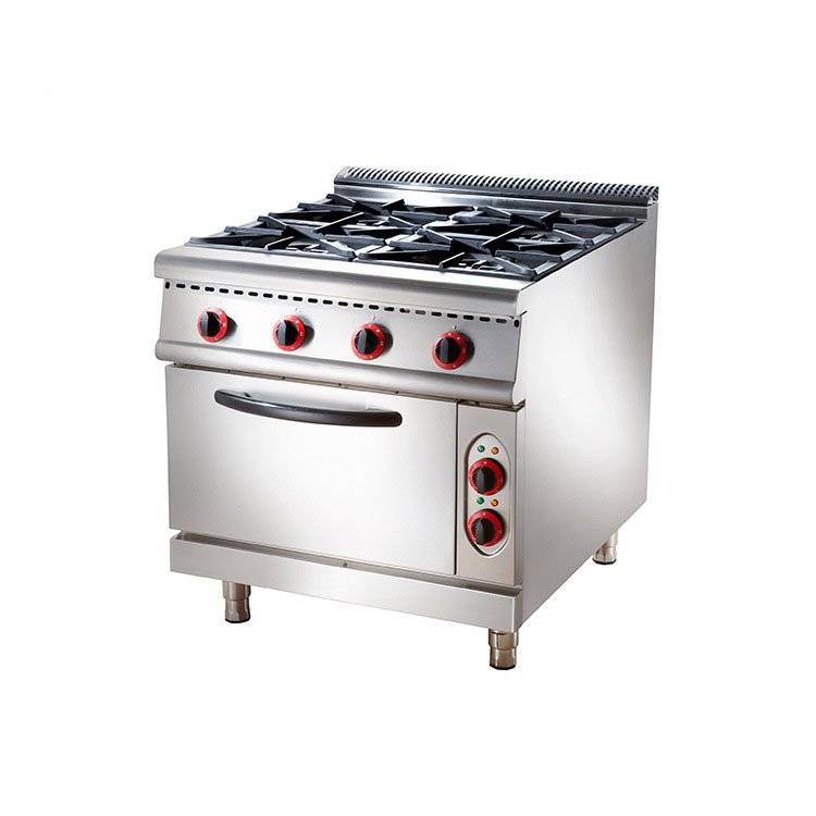 6 burner commercial induction range with convection oven for restaurant