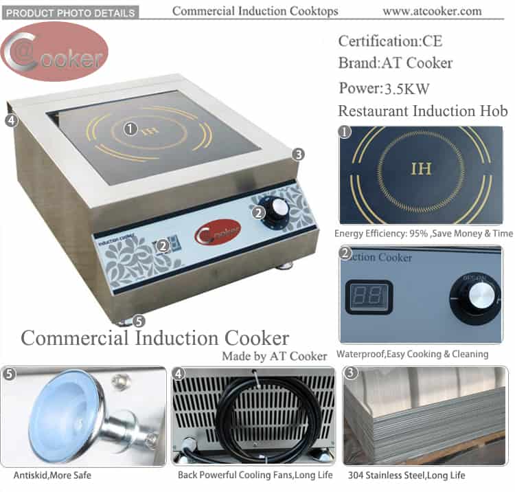 commercial countertop induction cooktop SHPT-A35D750 commercial countertop induction cooktop