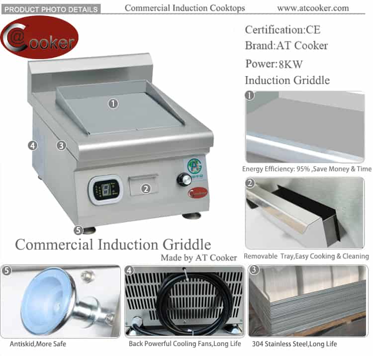 countertop grill commercial countertop griddle CIG QRPLT-A5C18 D750 countertop grill commercial countertop griddle