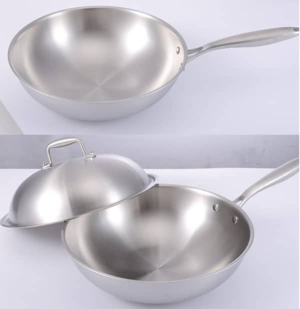 stainless steel wok pan wholesale from AT Cooker