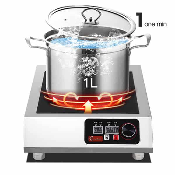 single commercial induction cooktop 3500W AT Cooker TIME