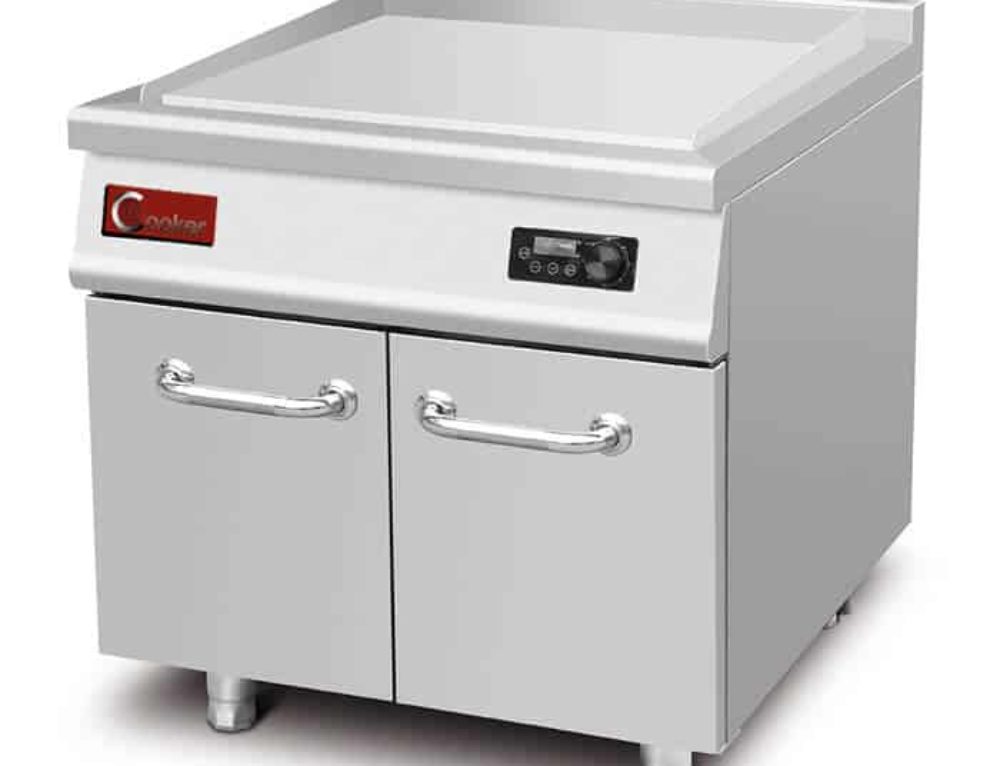 commercial flat top stainless steel induction griddle